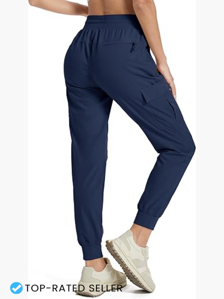 Lightweight Cargo Joggers Quick Dry Hiking Pants Upf 50 Athletic Workout Casual